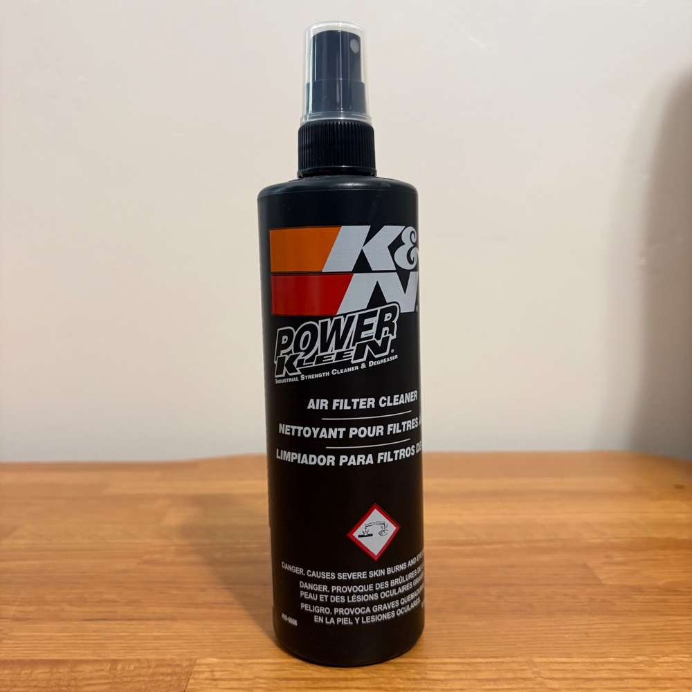 K&N Power Kleen Air Filter Cleaner 12oz Spray Bottle Industrial Strength Cleaner